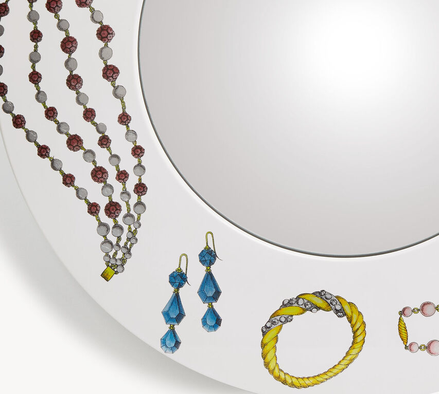 FORNASETTI Frame with convex mirror Gioielli Multicolour C39Y181FOR21BIA