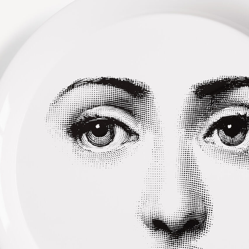 FORNASETTI Tray Tema e Variazioni n.6 White/Black C32X003FOR21BIA