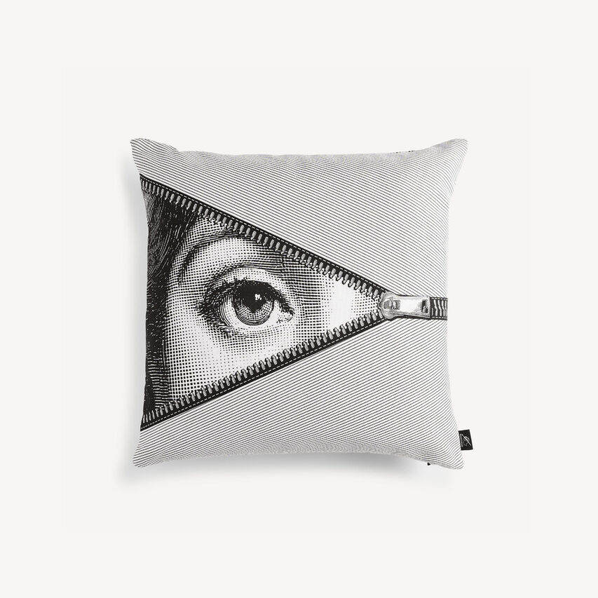 FORNASETTI Cushion Tema e Variazioni n.401 White/Black PILLTV009FOR21BIA