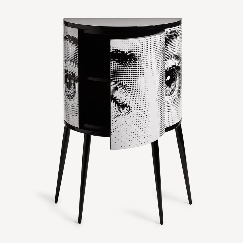 FORNASETTI Console Occhi White/Black M51X124FOR21BIA