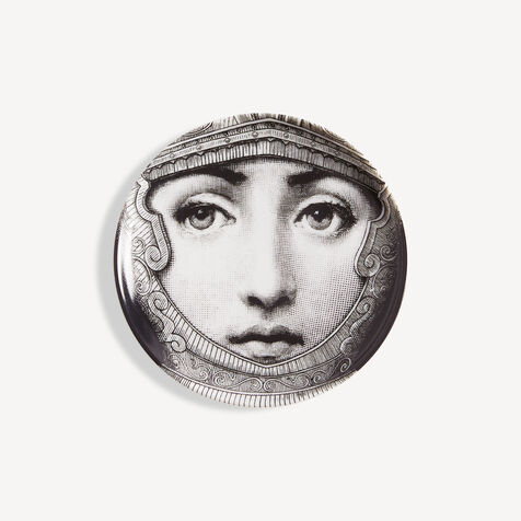 FORNASETTI Coaster Tema e Variazioni n.95 White/Black P17X095FOR21BIA
