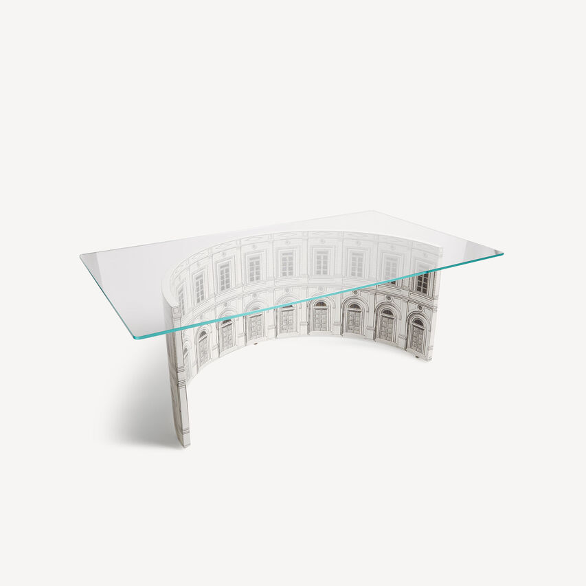 FORNASETTI Amphitheatre table Architettura White/Black M35X422FOR21BIA