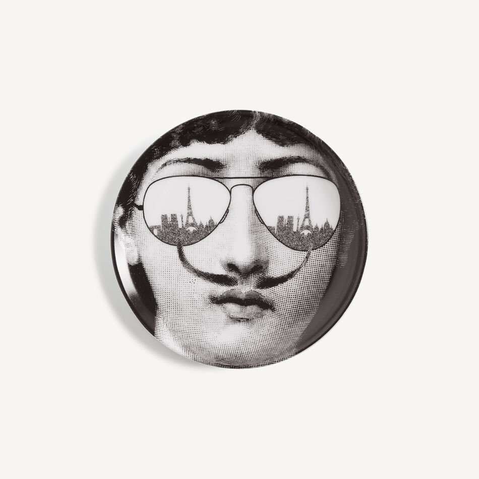 FORNASETTI Decorative holder Tema e Variazioni n.373 White/Black P63X373FOR21BIA