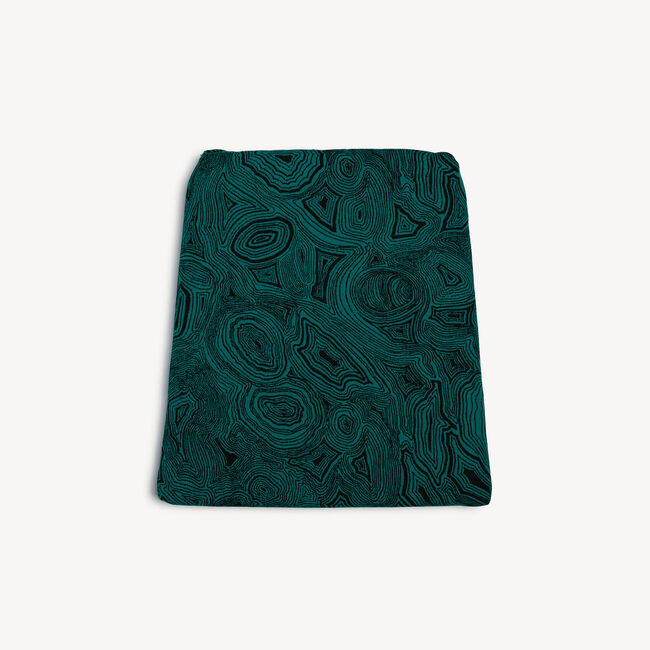 Fornasetti Outdoor Cushion Malachite For Chair Capitellum In Green/black