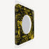 FORNASETTI Frame with convex mirror Giardino Settecentesco Black/Yellow C34Y133BOFOR23GIA