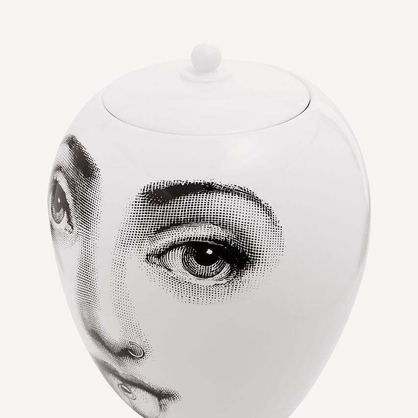 FORNASETTI Vase Piercing White/Black FOR10538FOR21BIA