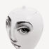 FORNASETTI Vase Piercing white/black FOR10538FOR21BIA