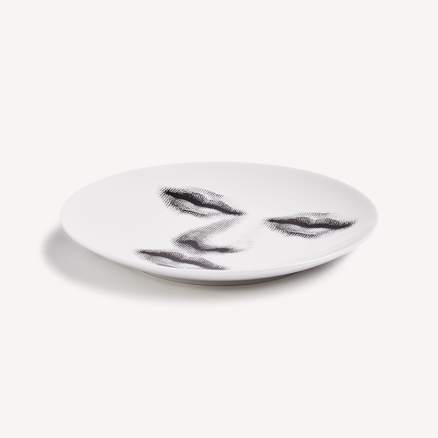 FORNASETTI Wall plate Tema e Variazioni n.394 White/Black PTV394XFOR21BIA