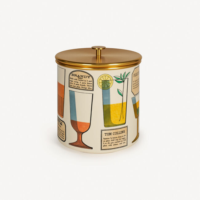 Shop Fornasetti Ice Bucket Ricette Cocktail In Multicolour