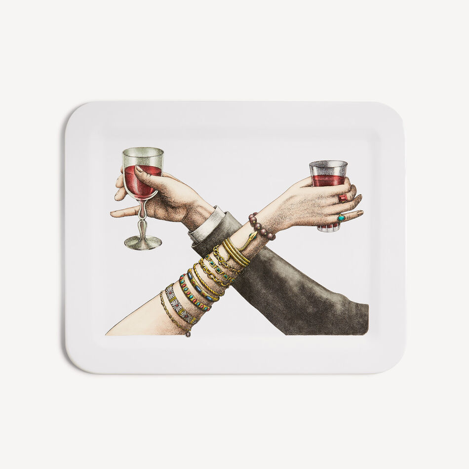 FORNASETTI Tray Brindisi Multicolour C24Y186FOR21BIA