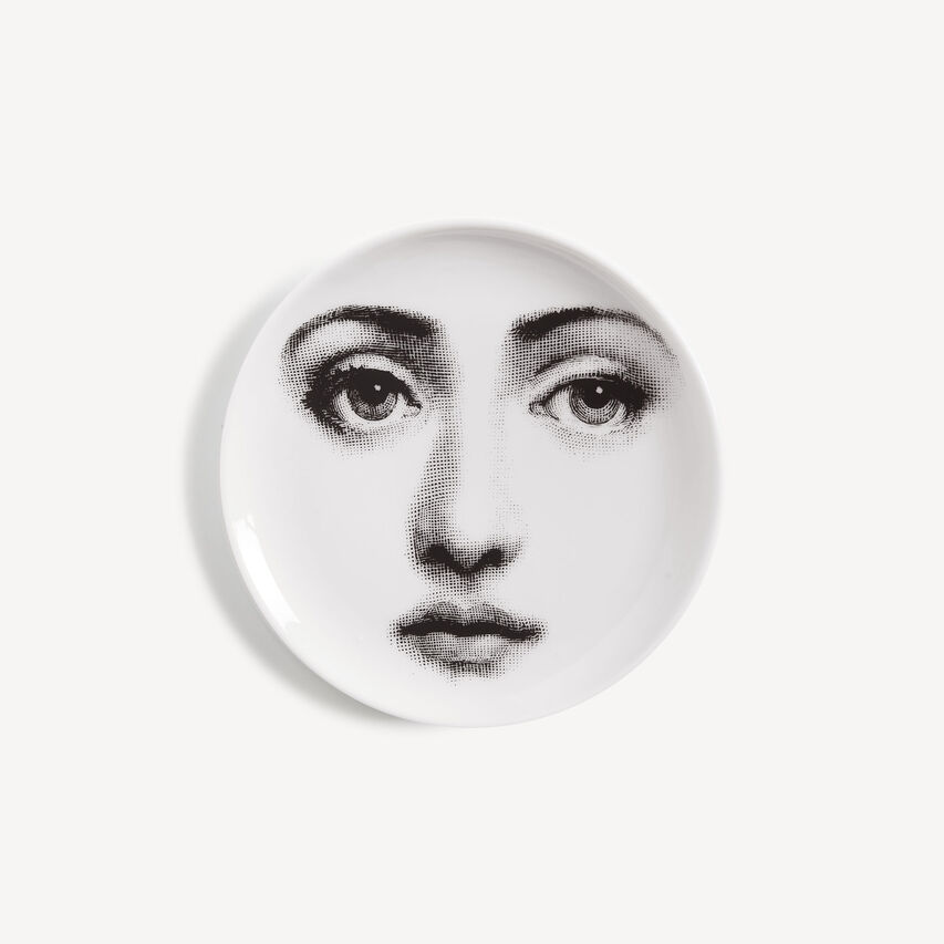 FORNASETTI Coaster Tema e Variazioni n.6 White/Black P17X006FOR21BIA