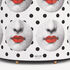 FORNASETTI Paper basket Comme des Fornà white/black/red C11Y004FOR21ROS