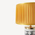 FORNASETTI Cylindrical lampshade in pleated fabric Yellow PAR027FOR23GIA