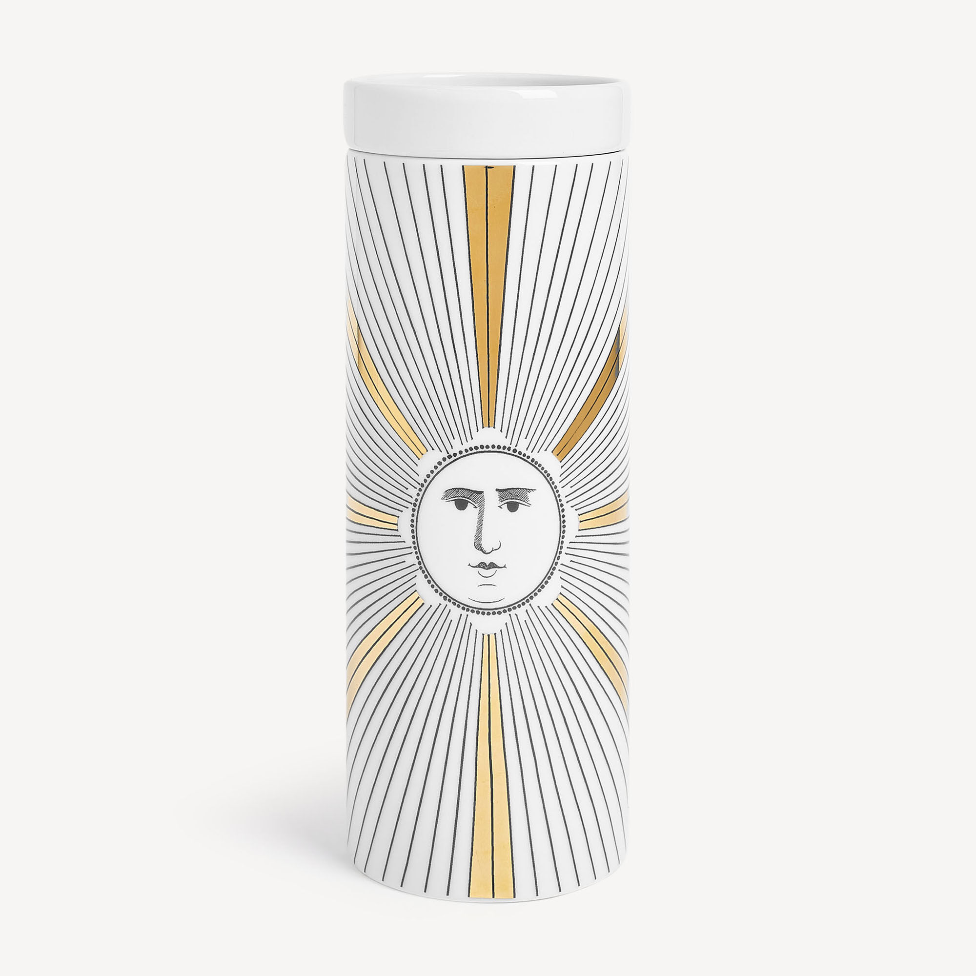 Luxury home perfumes and candles | Fornasetti® - NEL MENTRE Tall scented  Candle - Soli Décor - Immaginazione Fragrance