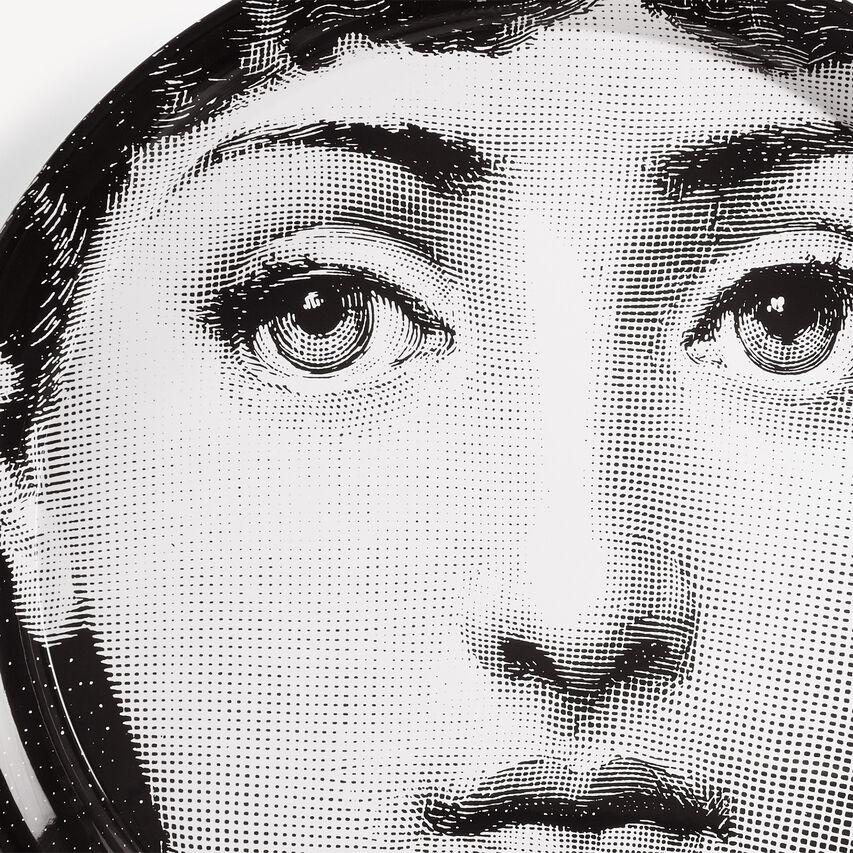 FORNASETTI Tray Tema e Variazioni n.1 White/Black C32X022FOR21BIA