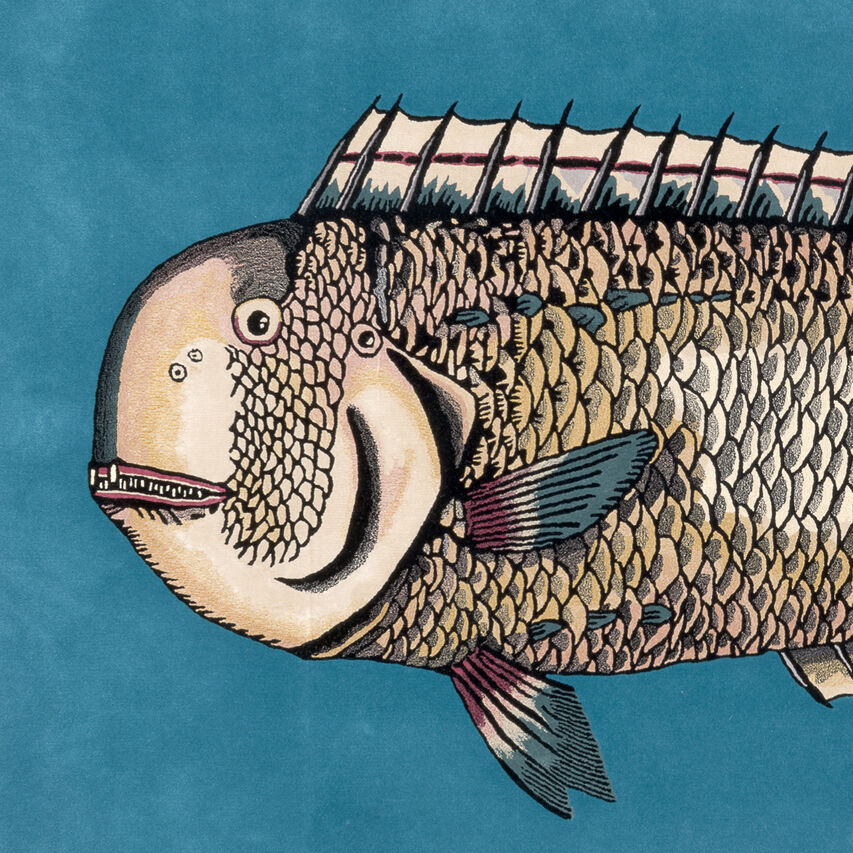 FORNASETTI Rug Lampuga Multicolour FR19006YFOR21AZZ