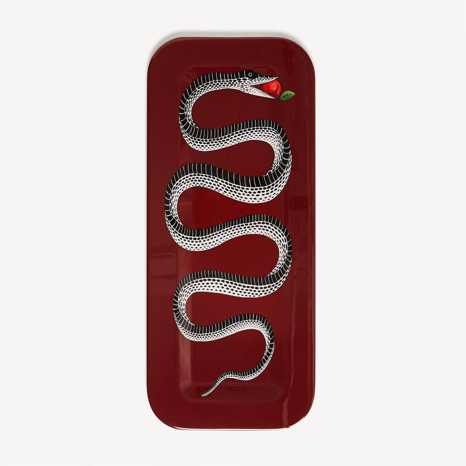 FORNASETTI Tray Serpente Multicolour C21Y608FOR20ROS
