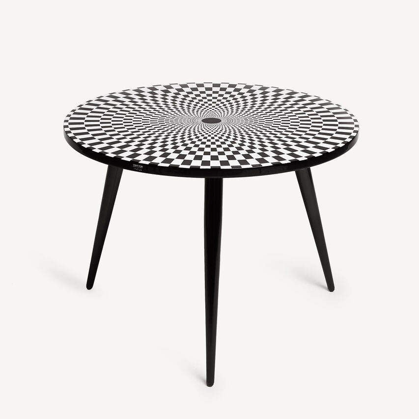 FORNASETTI Table top Egocentrismo White/Black M18X114GPFOR21BIA