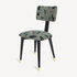 FORNASETTI Upholstered chair Oggetti su canneté White/Black/Light Blue M66Y157POFOR24NER