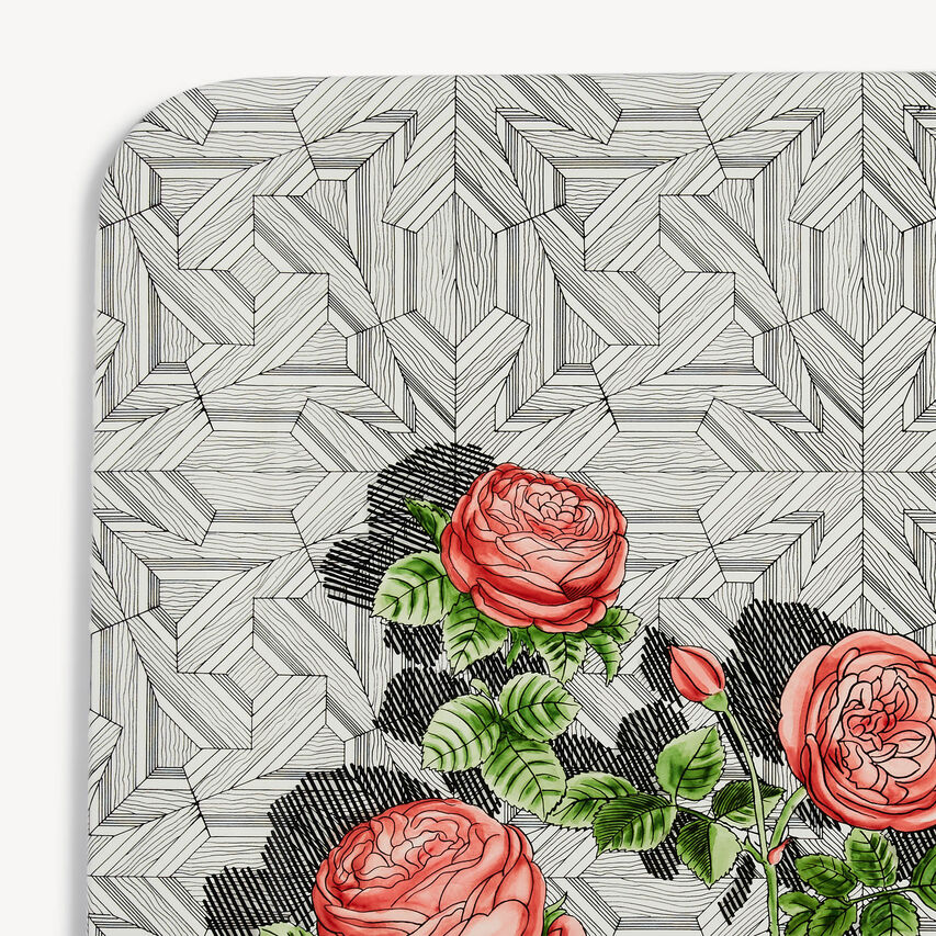 FORNASETTI Tray Musciarabia con rose Multicolour C24Y044FOR23ROS