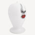 FORNASETTI Vase Bacio maxi white/black/red FOR10498FOR21ROS