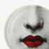 FORNASETTI Coaster Red Lips - Tema e Variazioni n.397 white/black/red P17Y397FOR23ROS