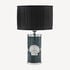 FORNASETTI Cylindrical lampshade in pleated fabric black PAR023FOR23NER