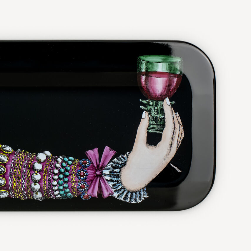 FORNASETTI Tray Braccio ingioiellato Multicolour C21Y151FOR21NER