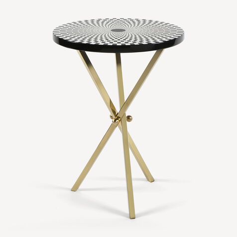 FORNASETTI Coffee Table Egocentrismo White/Black M17X114TOFOR22BIA