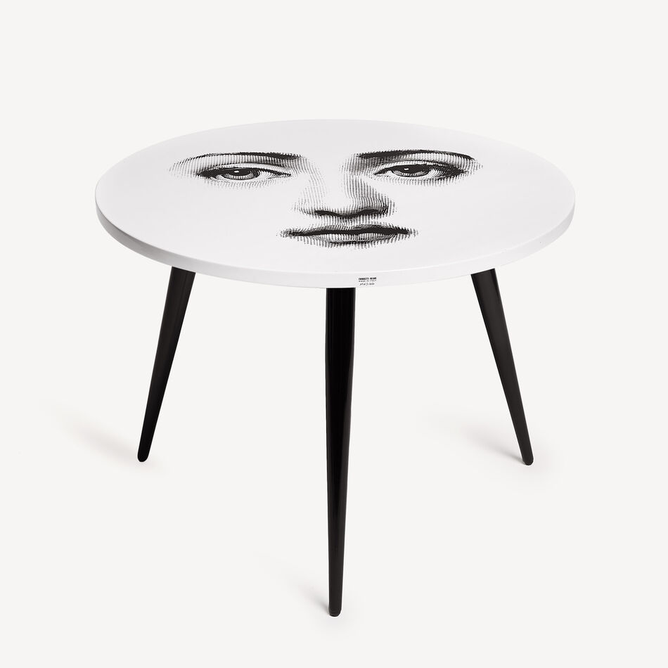 FORNASETTI Table top Tema e Variazioni n.6 White/Black M18X193GPFOR21BIA