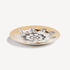 FORNASETTI Rim plate Rosone n.6 White/Black/Gold P49Z026FOR21ORO
