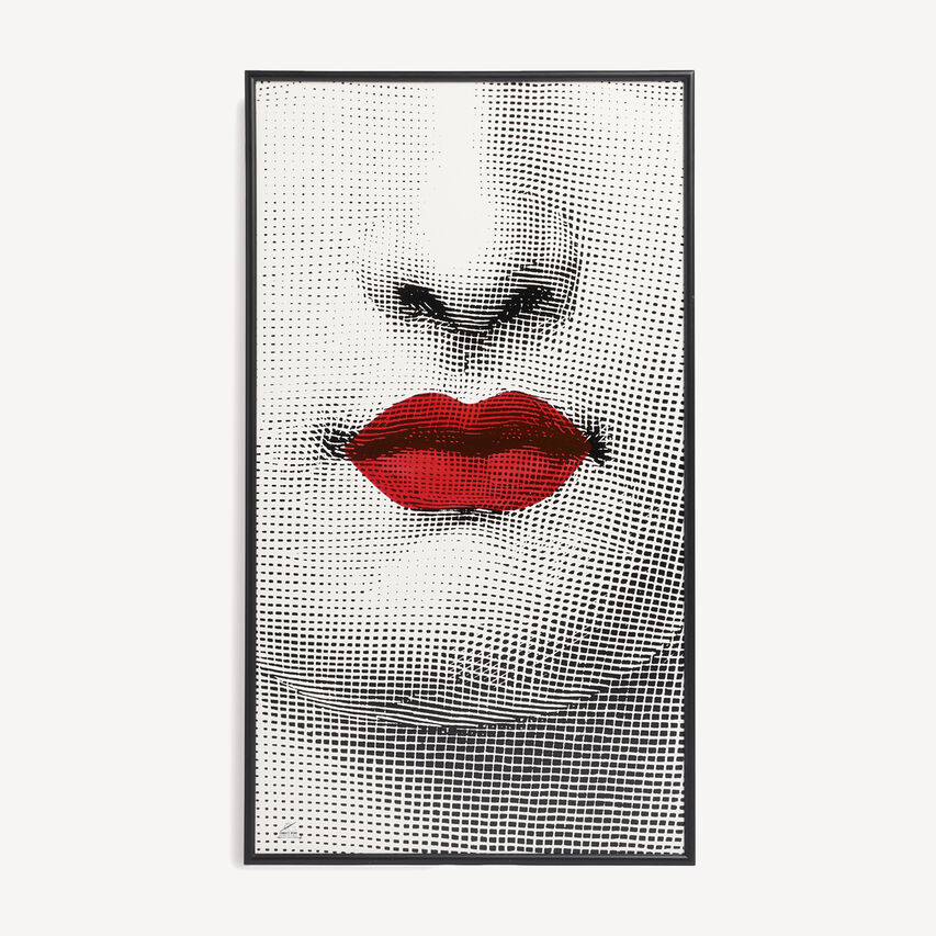 FORNASETTI Decorative panel Bocca White/Black/Red C48Y005FOR25ROS