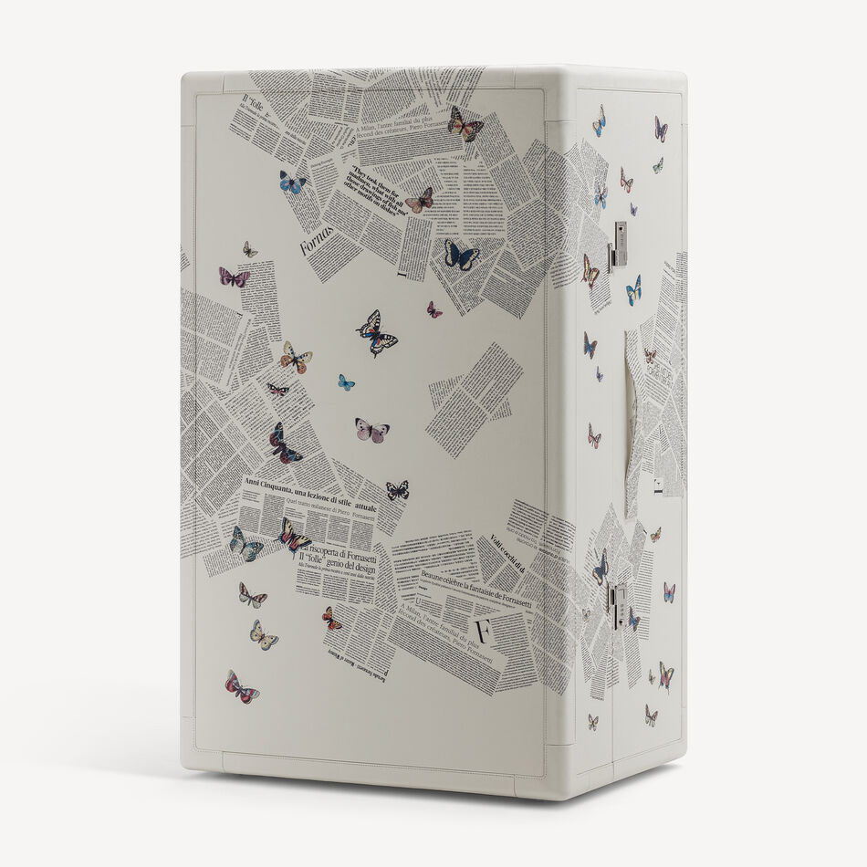 FORNASETTI Fornasetti X Poltrona Frau trunk-bar Isidoro Multicolour FOFRAUTRFOR25BIA