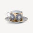 FORNASETTI Tea cup Sole white/black/gold P39Z288FOR21ORO
