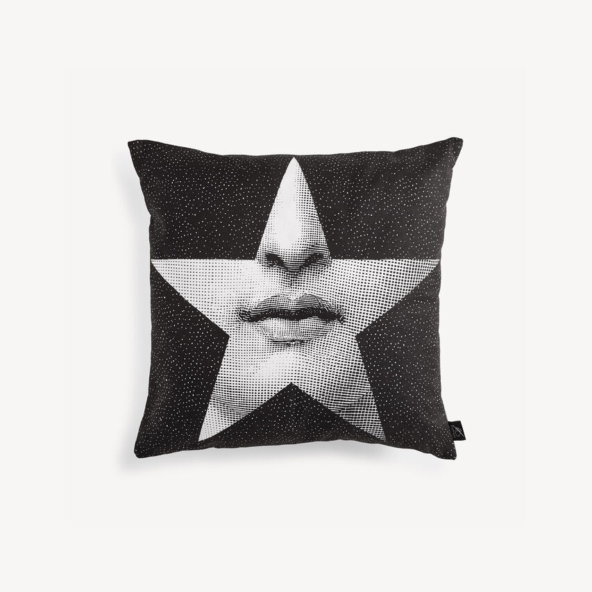 FORNASETTI Cushion Tema e Variazioni n.381 White/Black PILLTV010FOR21BIA