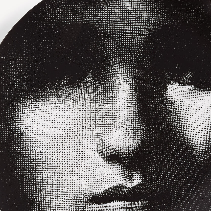 FORNASETTI Wall plate Tema e Variazioni n.103 White/Black PTV103XFOR21BIA