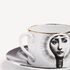 FORNASETTI Tea cup Tema e Variazioni Lampadina White/Black/Gold P39Z301FOR21ORO
