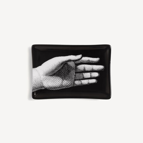 FORNASETTI Ashtray Mano White/Black P37X100FOR21BIA