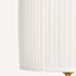 FORNASETTI Cylindrical pleated lampshade White PAR001FOR21BIA