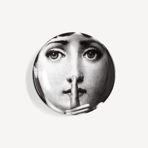 FORNASETTI Ashtray Tema e Variazioni n.334 White/Black P23X326FOR21BIA