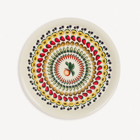 FORNASETTI Round tray Giostra di frutta Multicolour C32Y068FOR24AVO