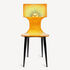 FORNASETTI Chair Sole yellow/orange/black M28Y247FOR22GIA