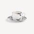 FORNASETTI Tea cup Tema e Variazioni Sole e Luna white/black/gold P39Z303FOR21ORO