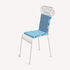 FORNASETTI Outdoor Cushion Losanghe for Chair Capitellum turquoise/white PILLM28057EFOR22TUR