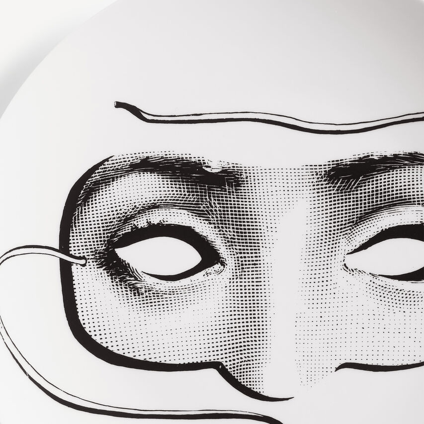 FORNASETTI Wall plate Tema e Variazioni n.60 White/Black PTV060XFOR21BIA