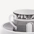 FORNASETTI Tea cup Facciata Quattrocentesca white/black P39X200FOR21BIA