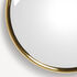 FORNASETTI Specchio Magico bombato con nastro in velluto ottone/bordueaux C37X022FOR21OTT