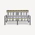 FORNASETTI Outdoor Sofa Facciata Quattrocentesca White/Black/Yellow DIV202MNEFOR22BIA