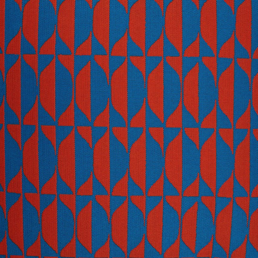 FORNASETTI Outdoor cushion Losanghe Orange/Turquoise PILL058E40FOR22ARA