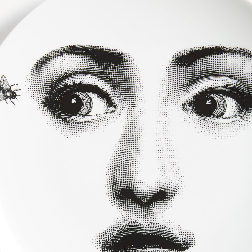 FORNASETTI Wall plate Tema e Variazioni n.364 White/Black PTV364XFOR21BIA